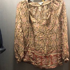 Lucky brand boho peasant blouse